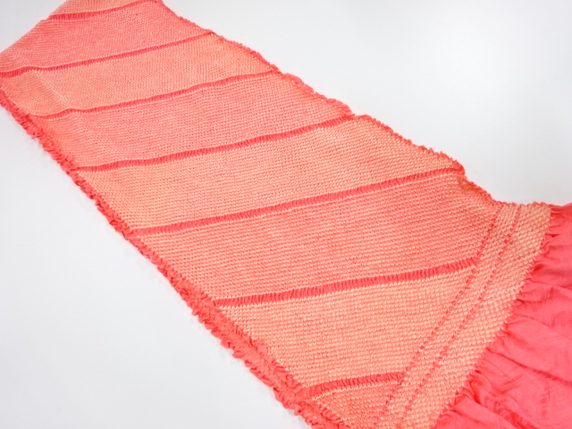 正絹　振袖用　絞り　帯揚げ